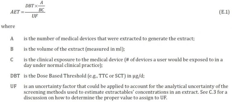 Dispositif médicaux &#8211; Calcul de l’AET